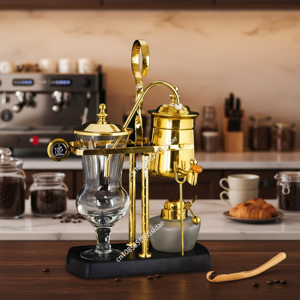Cafetière à siphon à balancier Royal – Extraction douce et spectacle visuel
