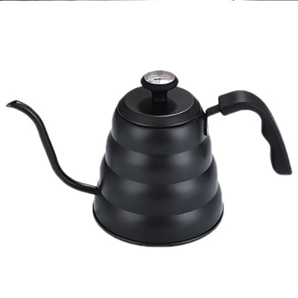 Bouilloire col de cygne inox avec thermomètre intégré 1L