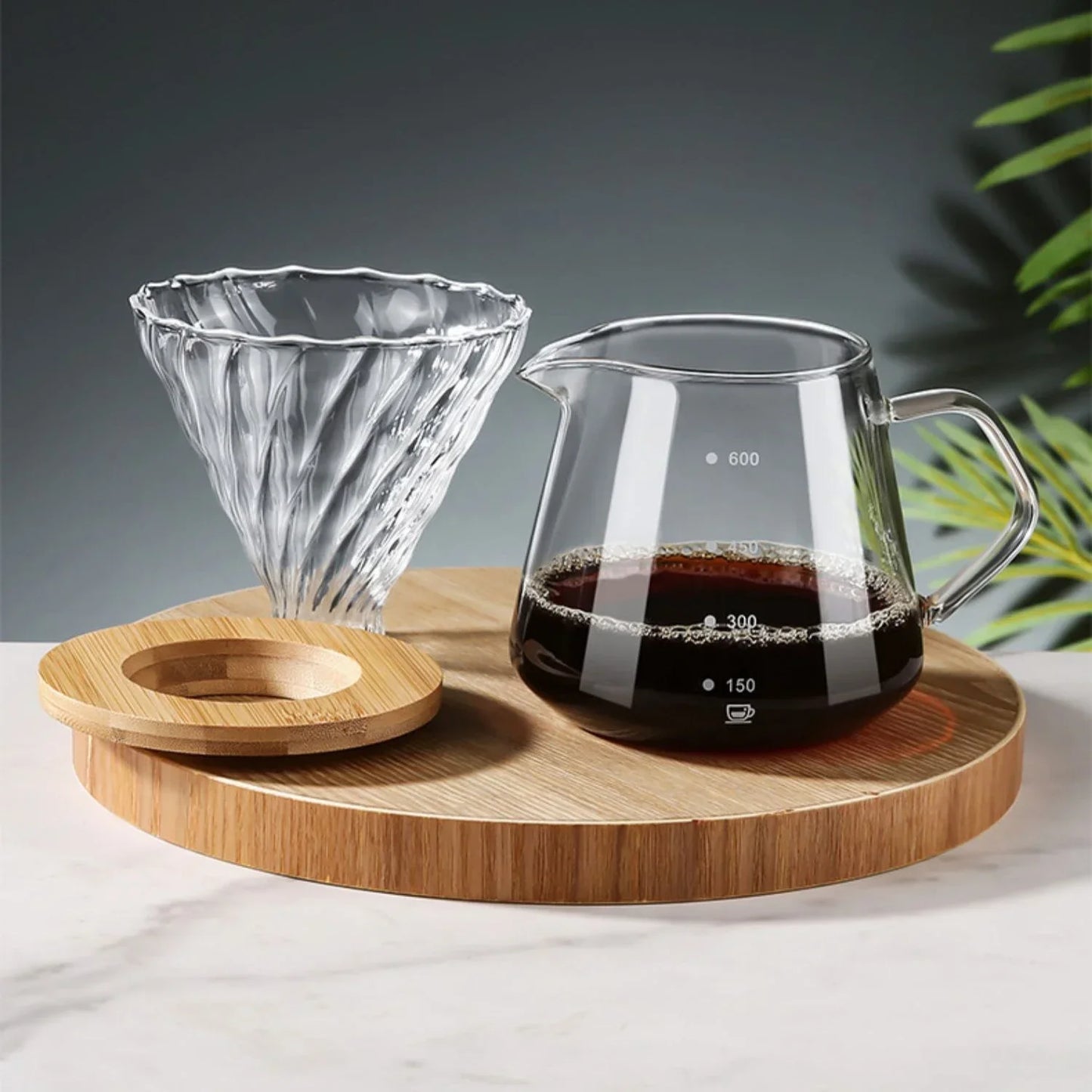 Ensemble cafetière goutte à goutte