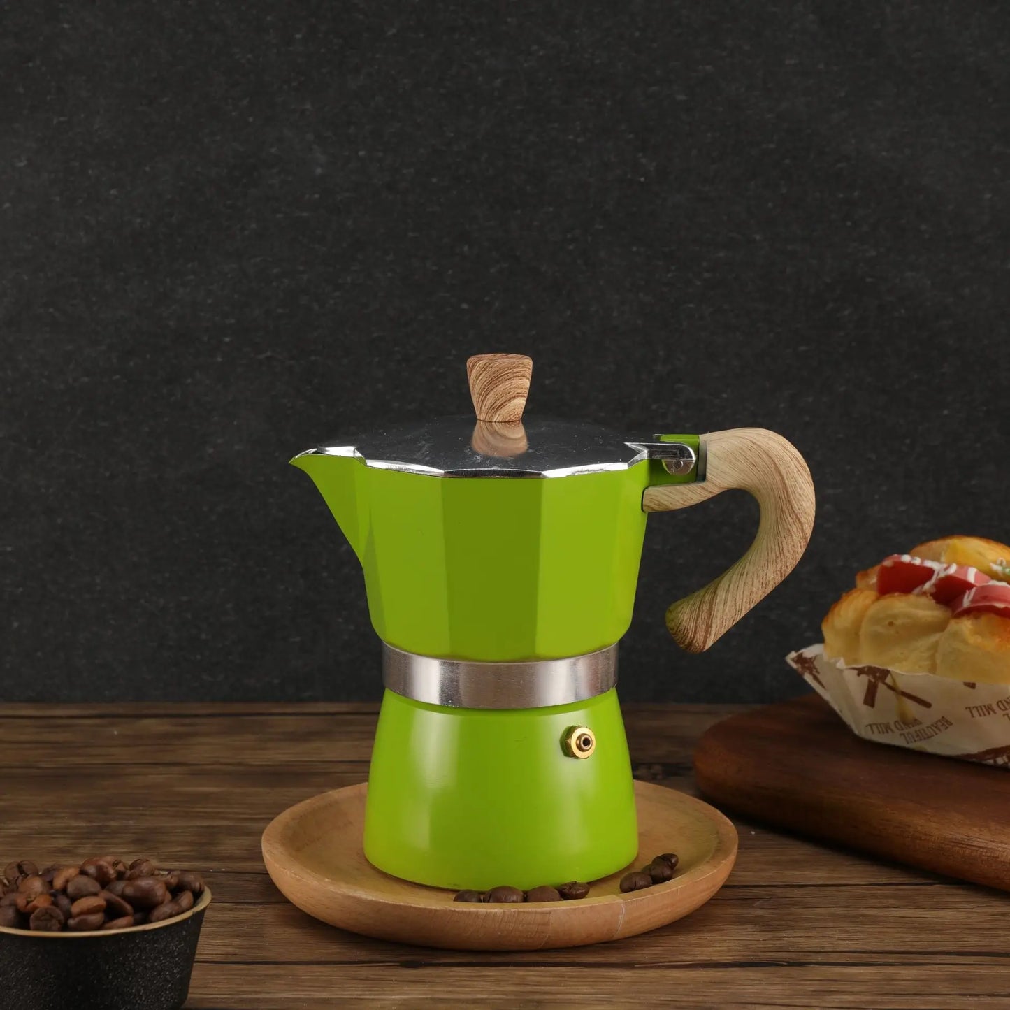 Cafetière italienne "en couleur" 3 tasses