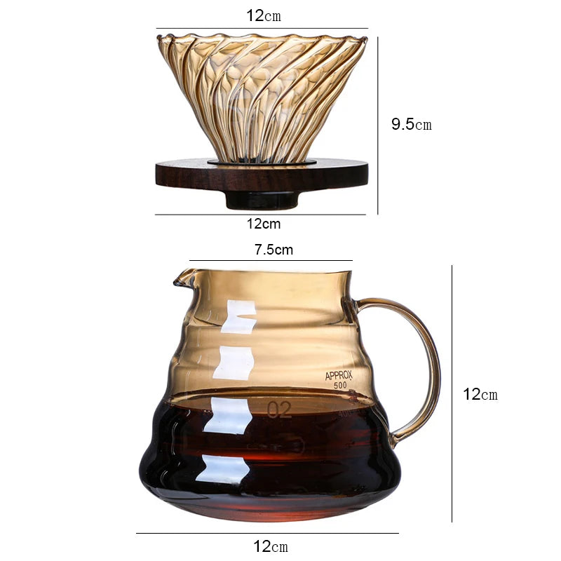 Tasse Filtrante en verre brun