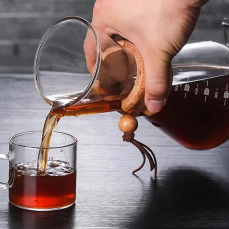 Cafetière en verre avec filtre infusion goutte à goutte
