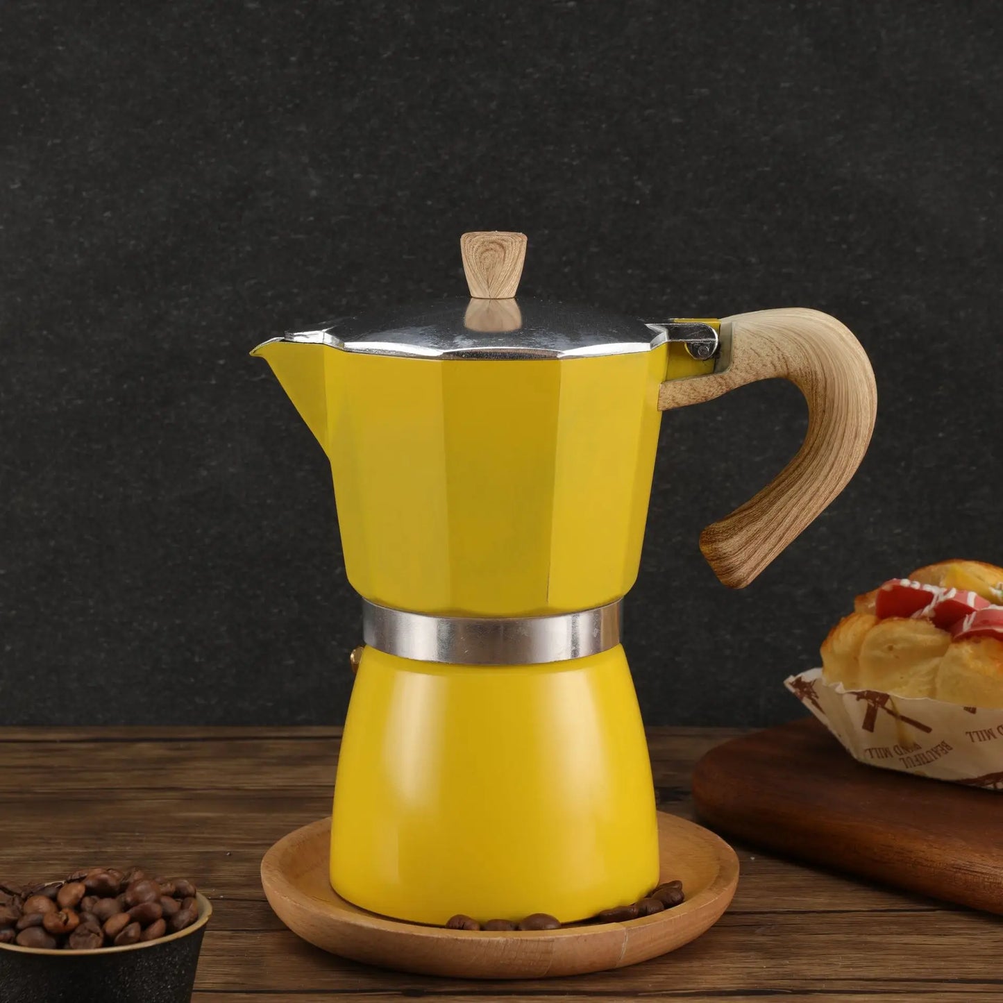 Cafetière italienne "en couleur" 6 tasses