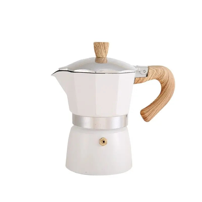 Cafetière Italienne avec manche en bois