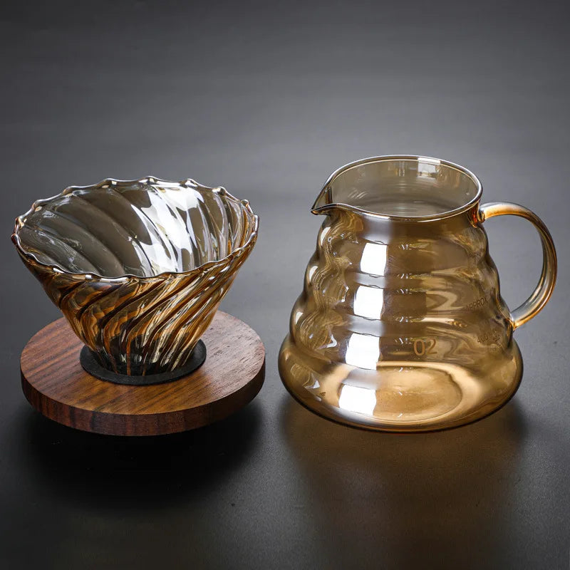 Tasse Filtrante en verre brun