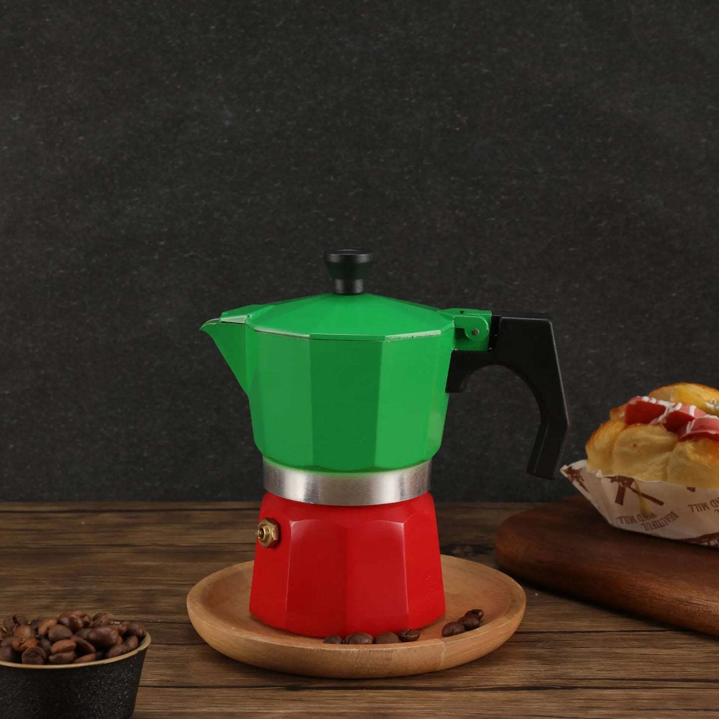 Cafetière italienne "en couleur" 3 tasses
