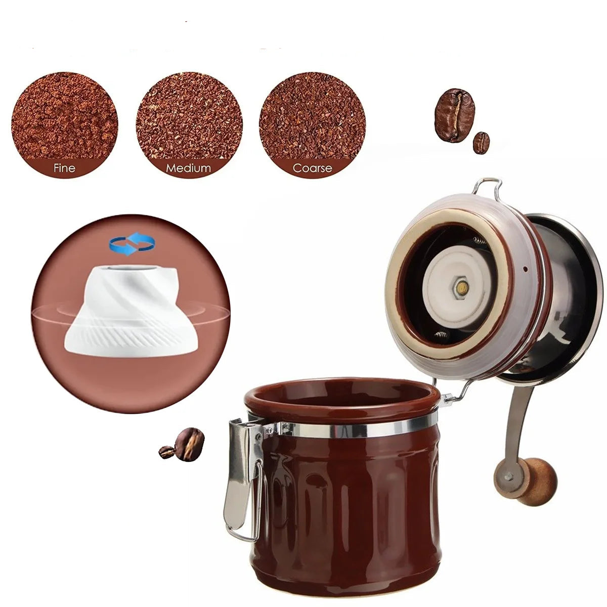 Moulin à café manuel en céramique