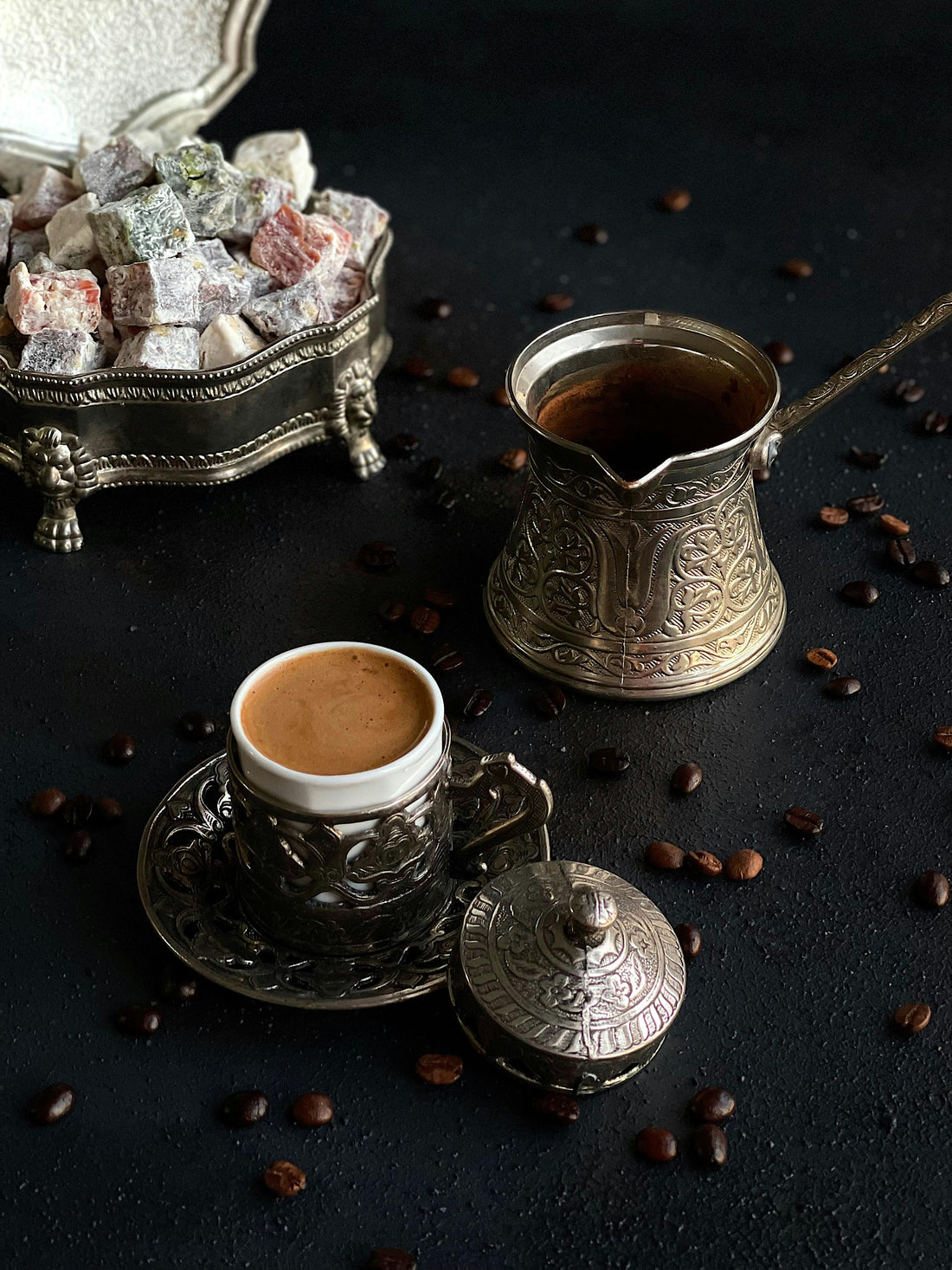 La cafetière turque : Préparation et processus