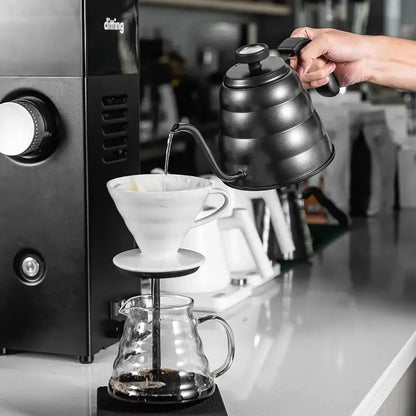 Bouilloire col de cygne inox avec thermomètre intégré 1L