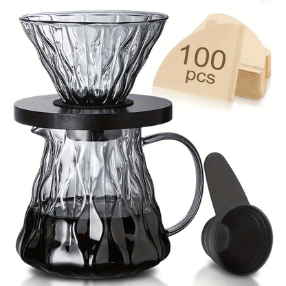 Cafetière filtre en verre avec porte-filtre – 500 ml