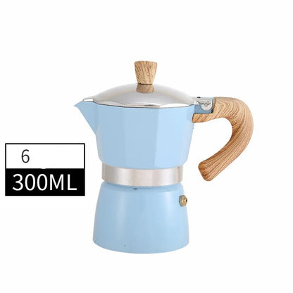 Cafetière Italienne avec manche en bois