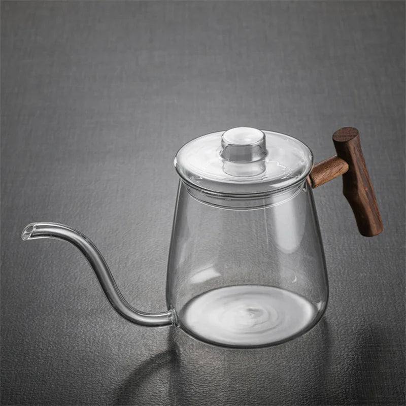 Bouilloire col de cygne en verre