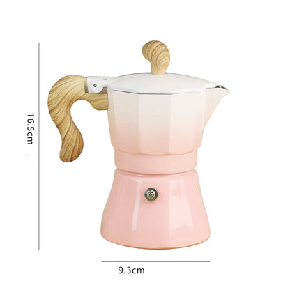 Cafetière Italienne 3 Tasses – Design Dégradé Élégant