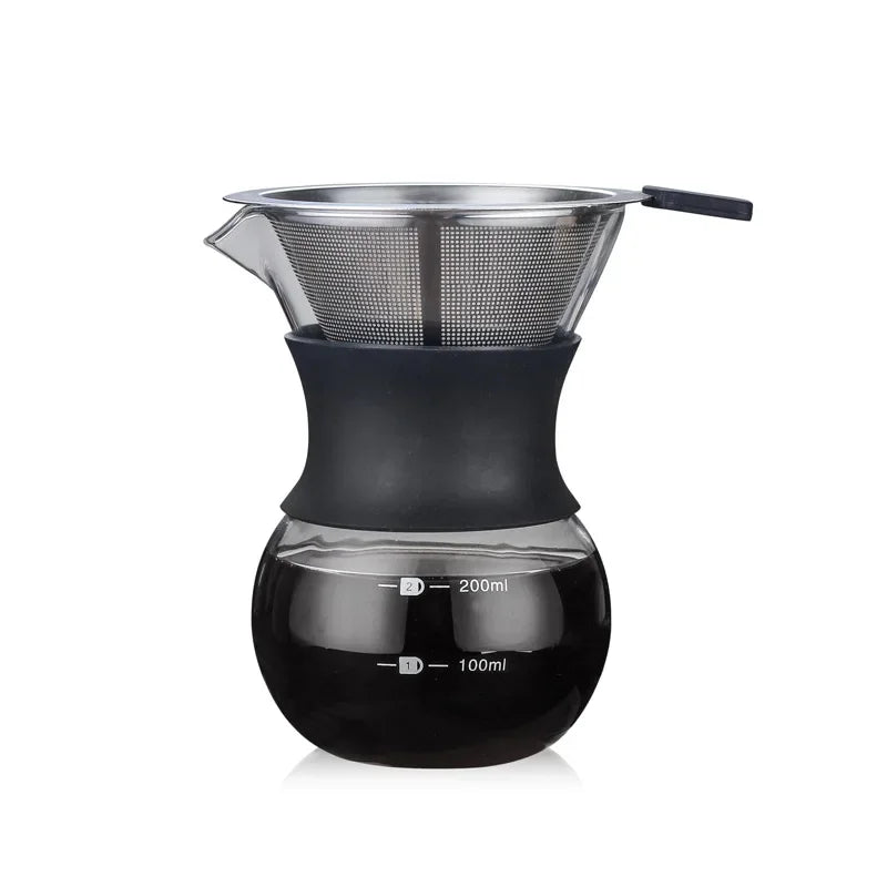 Cafetière filtre manuelle en verre – 200/400ml