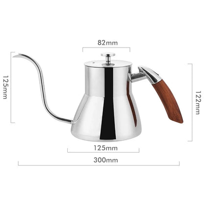 Bouilloire 800 ml avec manche en bois