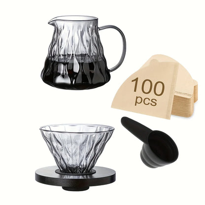 Cafetière filtre en verre avec porte-filtre – 500 ml