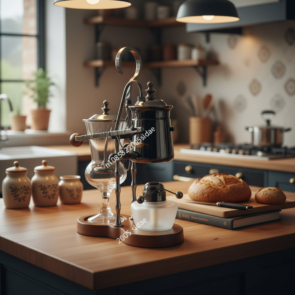 Cafetière à siphon à balancier Royal – Extraction douce et spectacle visuel