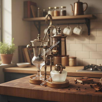 Cafetière à siphon à balancier Royal – Extraction douce et spectacle visuel