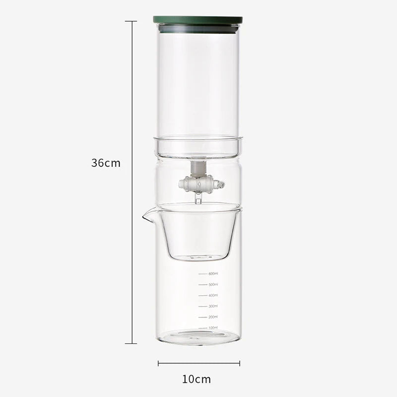 Cafetière à infusion froide en verre 600 ml – Design moderne et extraction douce
