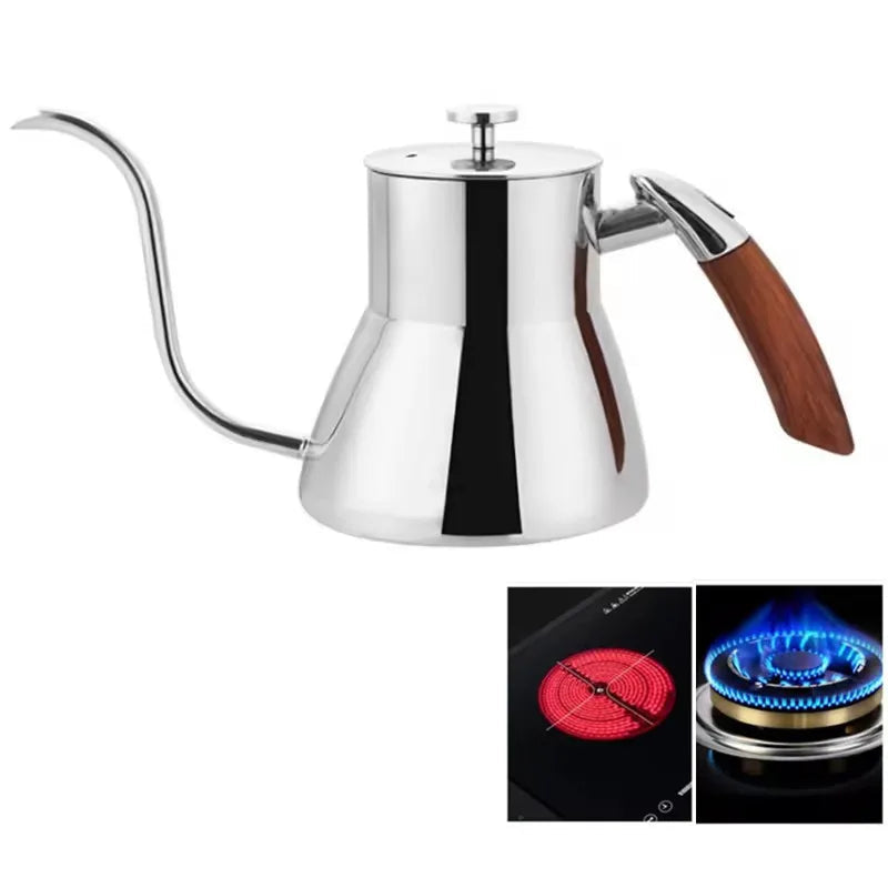 Bouilloire 800 ml avec manche en bois