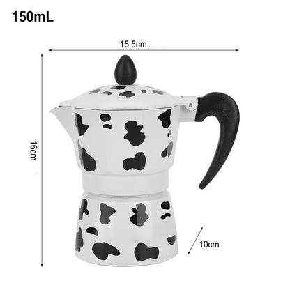 Cafetière italienne motif vache (150 ml / 300 ml)