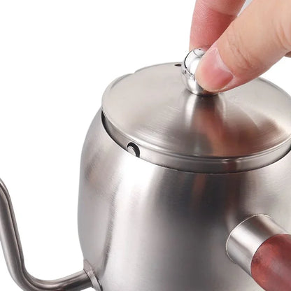 Bouilloire col de cygne en acier inoxydable 500 ml style cafetière turque