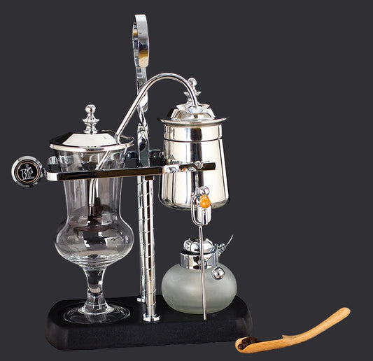 Cafetière à siphon à balancier Royal – Extraction douce et spectacle visuel